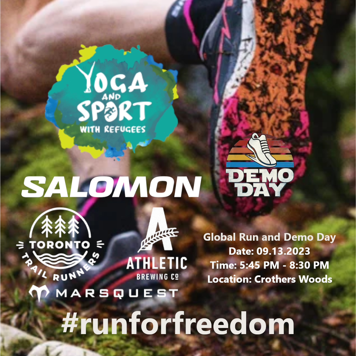 Run in Solidarity with Refugee Communites and Salomon Demo and Run - Sept 13th, 2023